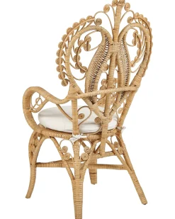 Påfuglestol CARRARA Rattan Naturlig