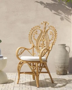 Påfuglestol CARRARA Rattan Naturlig