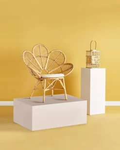 Påfuglestol FLORENTINE Rattan Naturlig