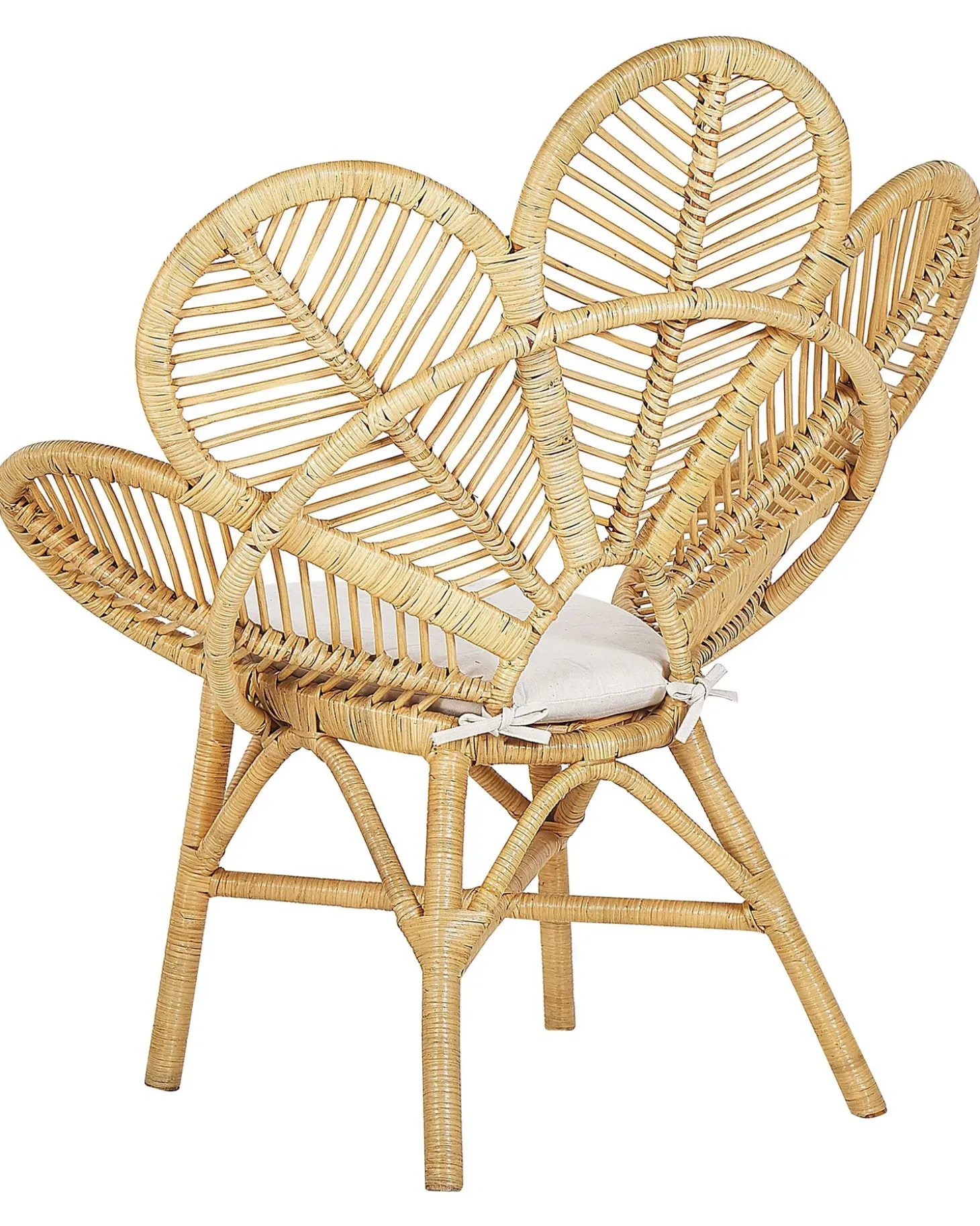 Påfuglestol FLORENTINE Rattan Naturlig