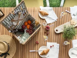 Picnic-kurv CLEMENTINE Flet Naturlig