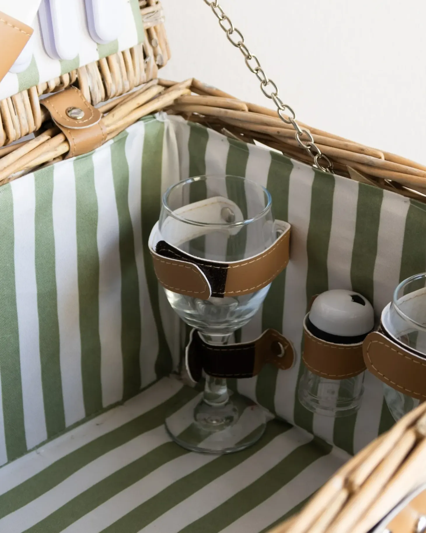 Picnic-kurv CLEMENTINE Flet Naturlig