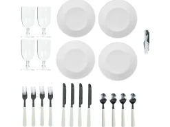 Picnic-kurv FIGUE Flet Grå