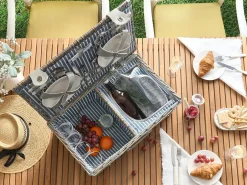 Picnic-kurv FIGUE Flet Grå