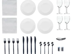 Picnic-kurv GROSEILLE Flet Grå