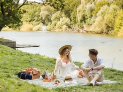 Picnic tæppe MOUZA 200 x 200 cm Beige