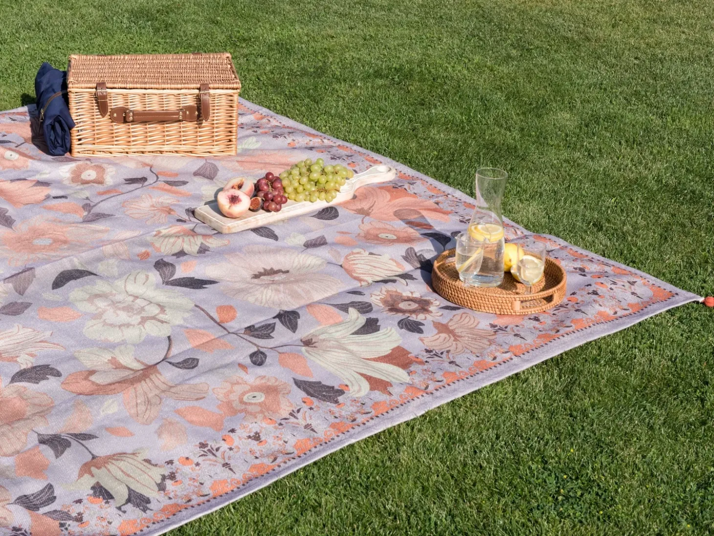 Picnic tæppe TUFKI 200 x 200 cm Purpur