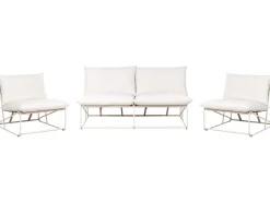 PICO 4 personers havesofasæt Lys Beige Metal