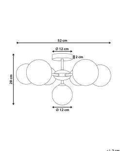 Plafond ANADYR Glas Blå
