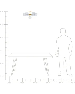 Plafond ANADYR Glas Blå