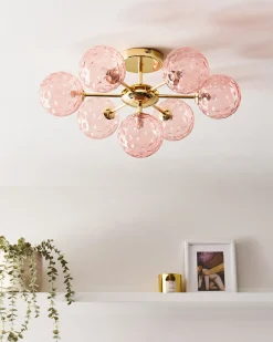 Plafond ANADYR Glas Lyserød