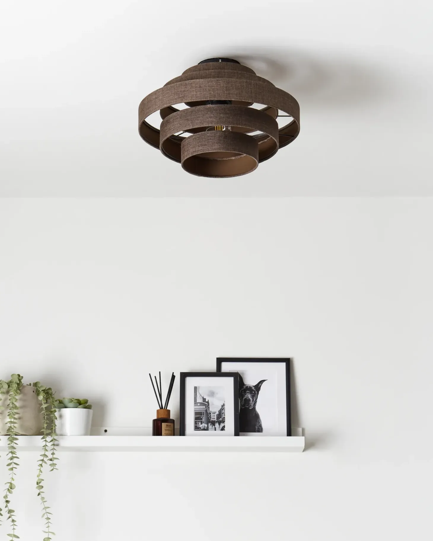Plafond EREBATO Hør Brun