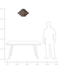 Plafond EREBATO Hør Brun