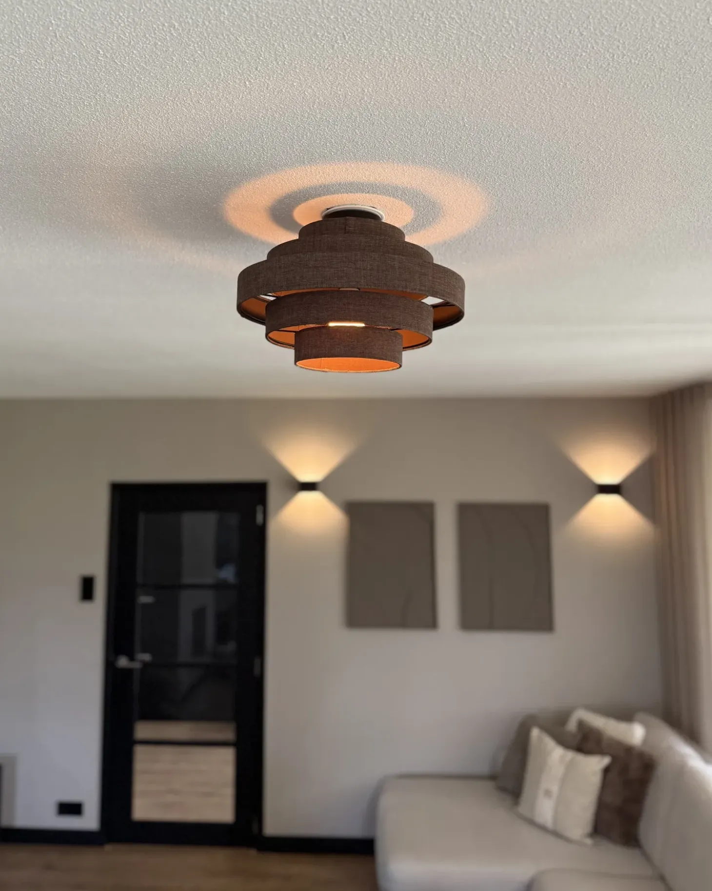 Plafond EREBATO Hør Brun