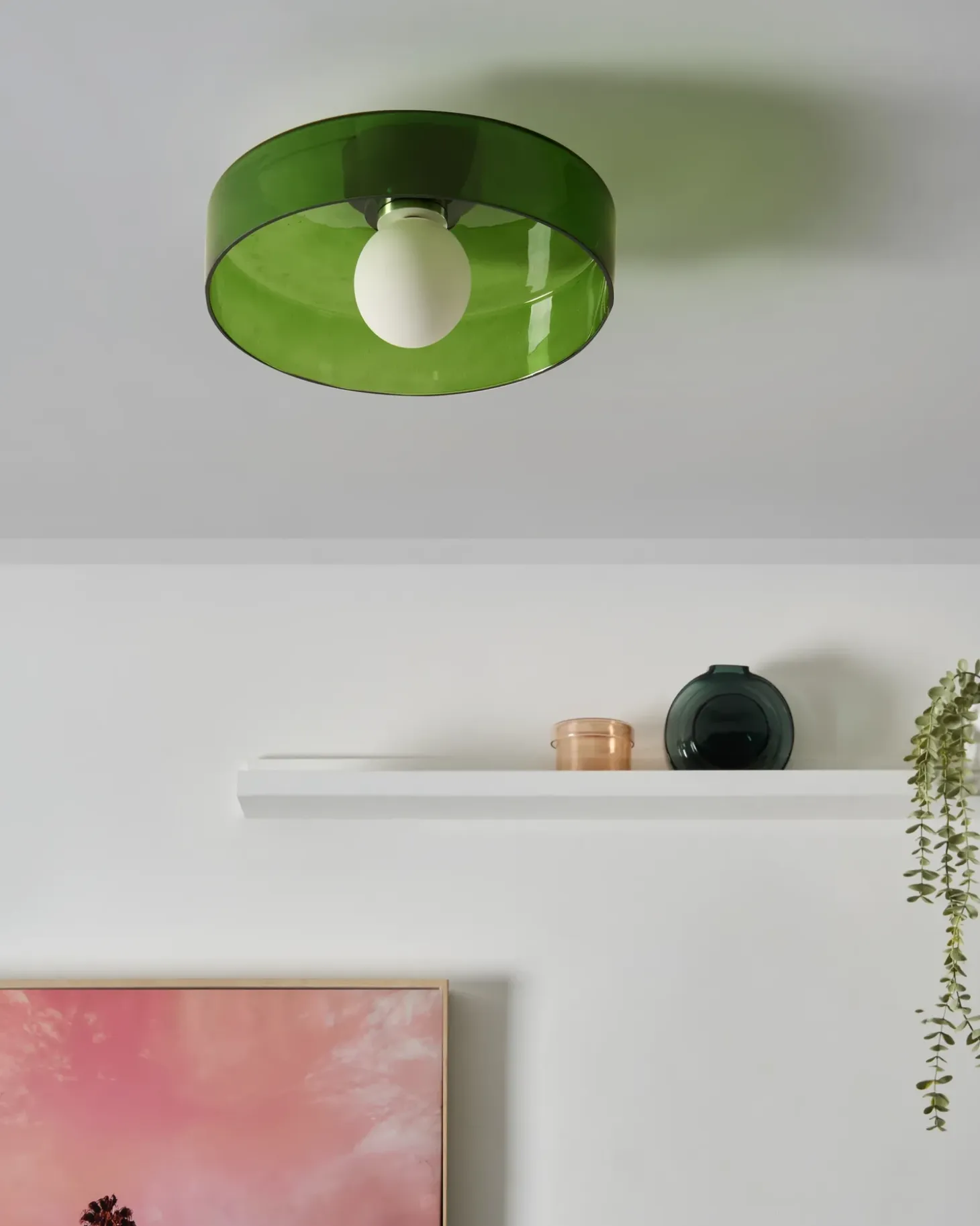 Plafond LUGUSE Glas Grøn