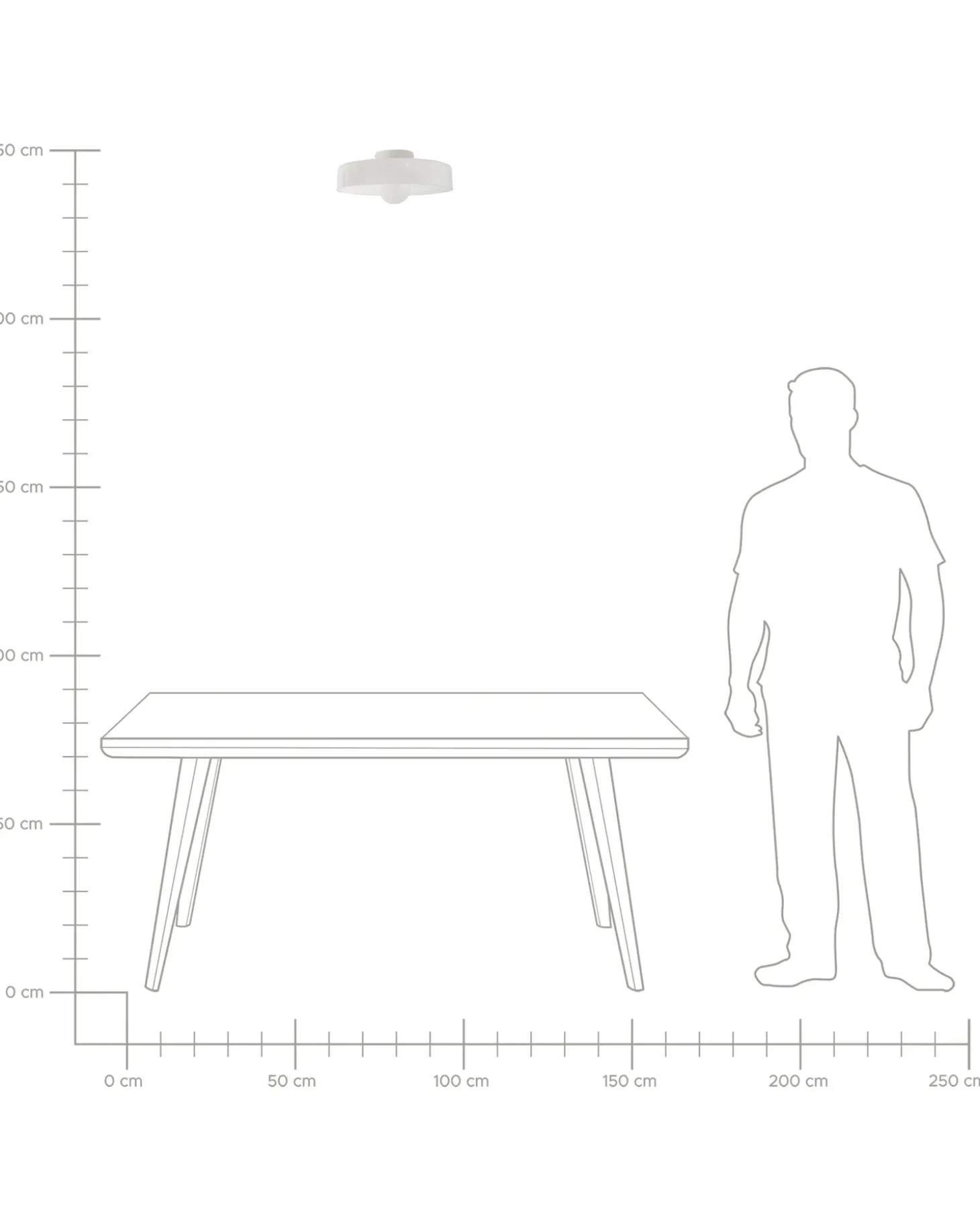 Plafond LUGUSE Glas Hvid
