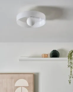 Plafond LUGUSE Glas Hvid