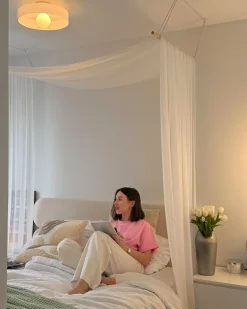 Plafond LUGUSE Glas Hvid