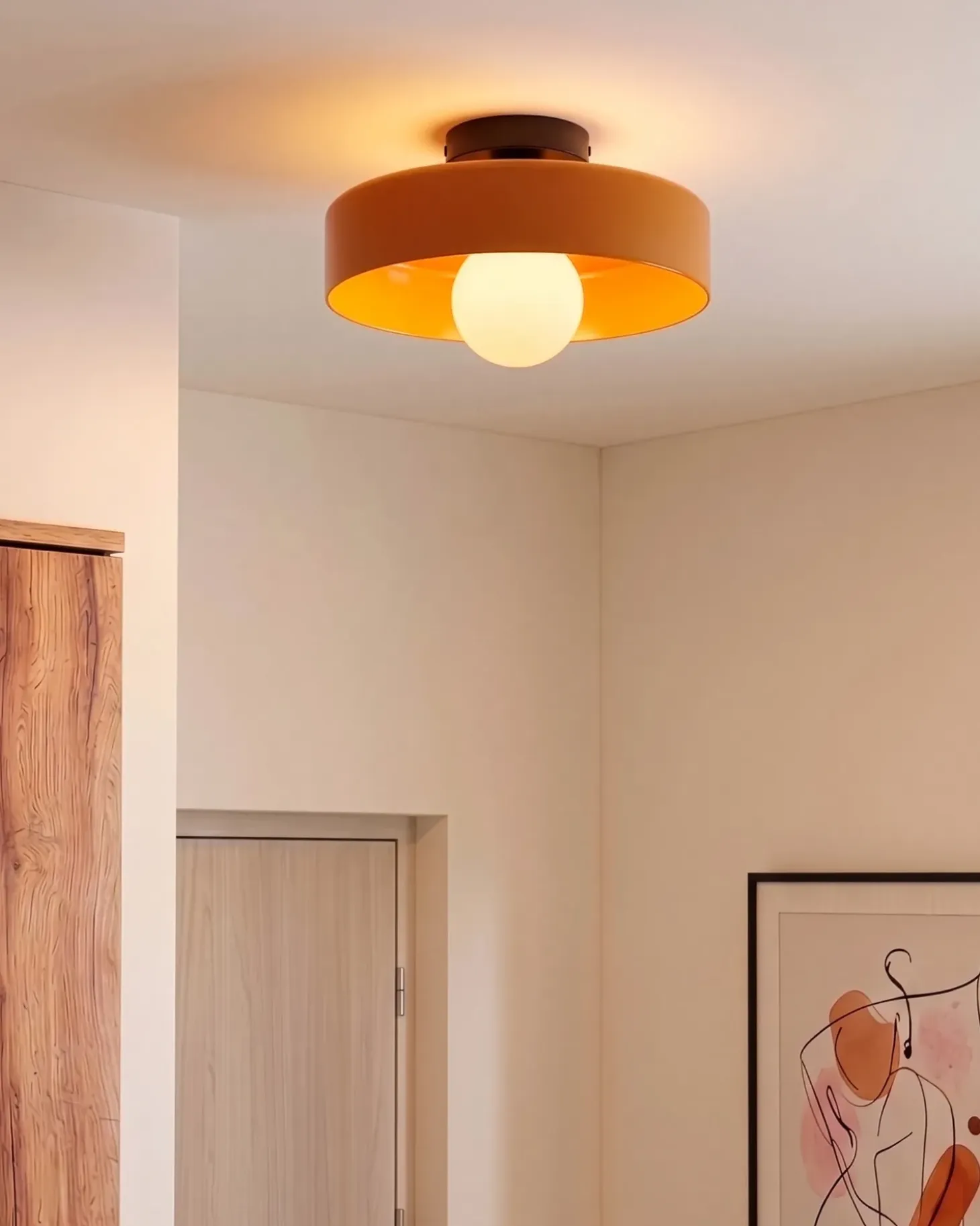 Plafond LUGUSE Glas Orange