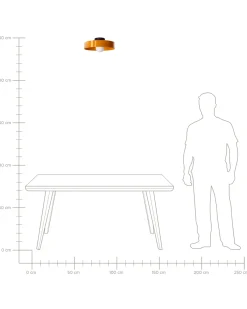 Plafond LUGUSE Glas Orange