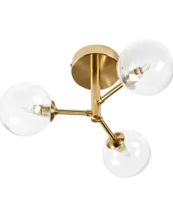 Plafond MARICAO Glas Messing