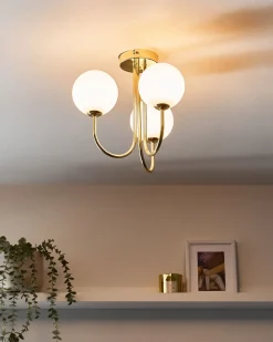 Plafond SHIRE Glas Hvid