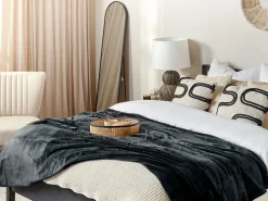 Plaid BAYBURT 150 x 200 cm Sort