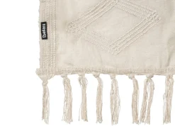 Plaid CHACK Bomuld 190 x 190 cm Beige