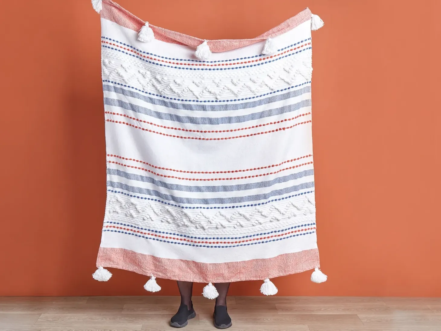 Plaid CUBUK 130 x 150 cm Multifarvet