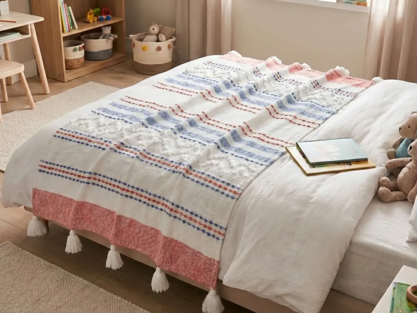 Plaid CUBUK 130 x 150 cm Multifarvet