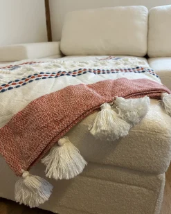 Plaid CUBUK 130 x 150 cm Multifarvet