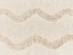 Plaid KHARI Bomuld 200 x 200 cm Lys Beige