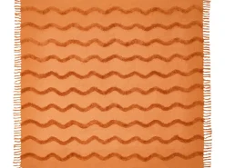Plaid KHARI Bomuld 200 x 200 cm Orange