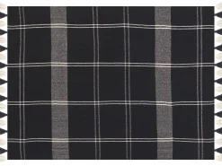 Plaid KULAC Bomuld 130 x 170 cm Sort