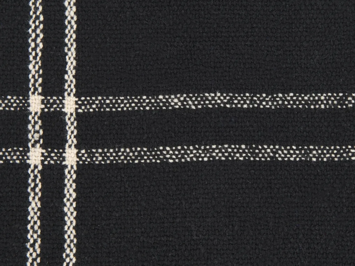 Plaid KULAC Bomuld 130 x 170 cm Sort