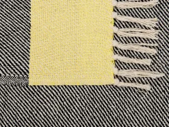 Plaid LAPU Bomuld 125 x 150 cm Sennepsgul