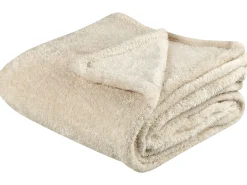 Plaid NAMDU 125 x 150 cm Lys Beige