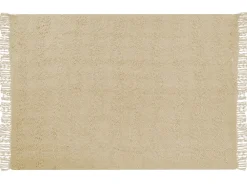 Plaid VELLA Bomuld 150 x 200 cm Beige