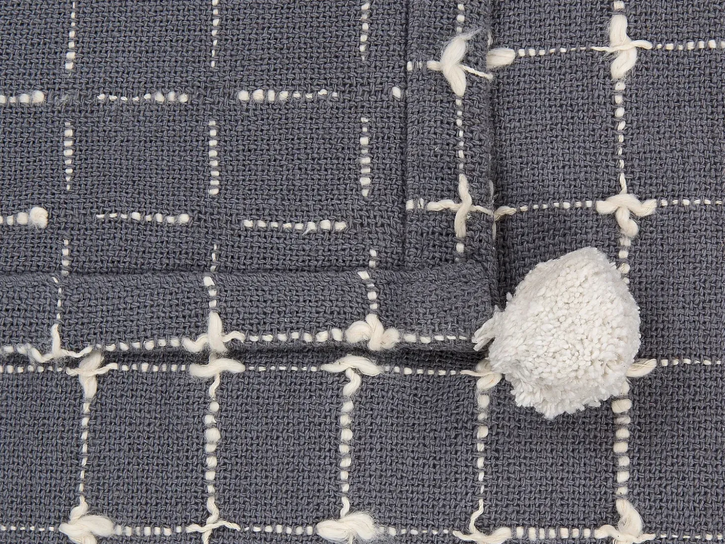 Plaid YASAM Bomuld 125 x 150 cm Sand Beige