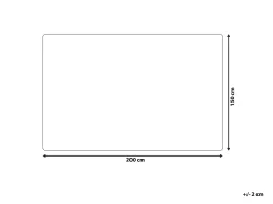 Plaid ABTEH 150 x 200 cm Hvid