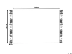 Plaid AMROHA Bomuld 130 x 180 cm Multifarvet