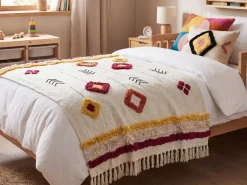 Plaid AMROHA Bomuld 130 x 180 cm Multifarvet