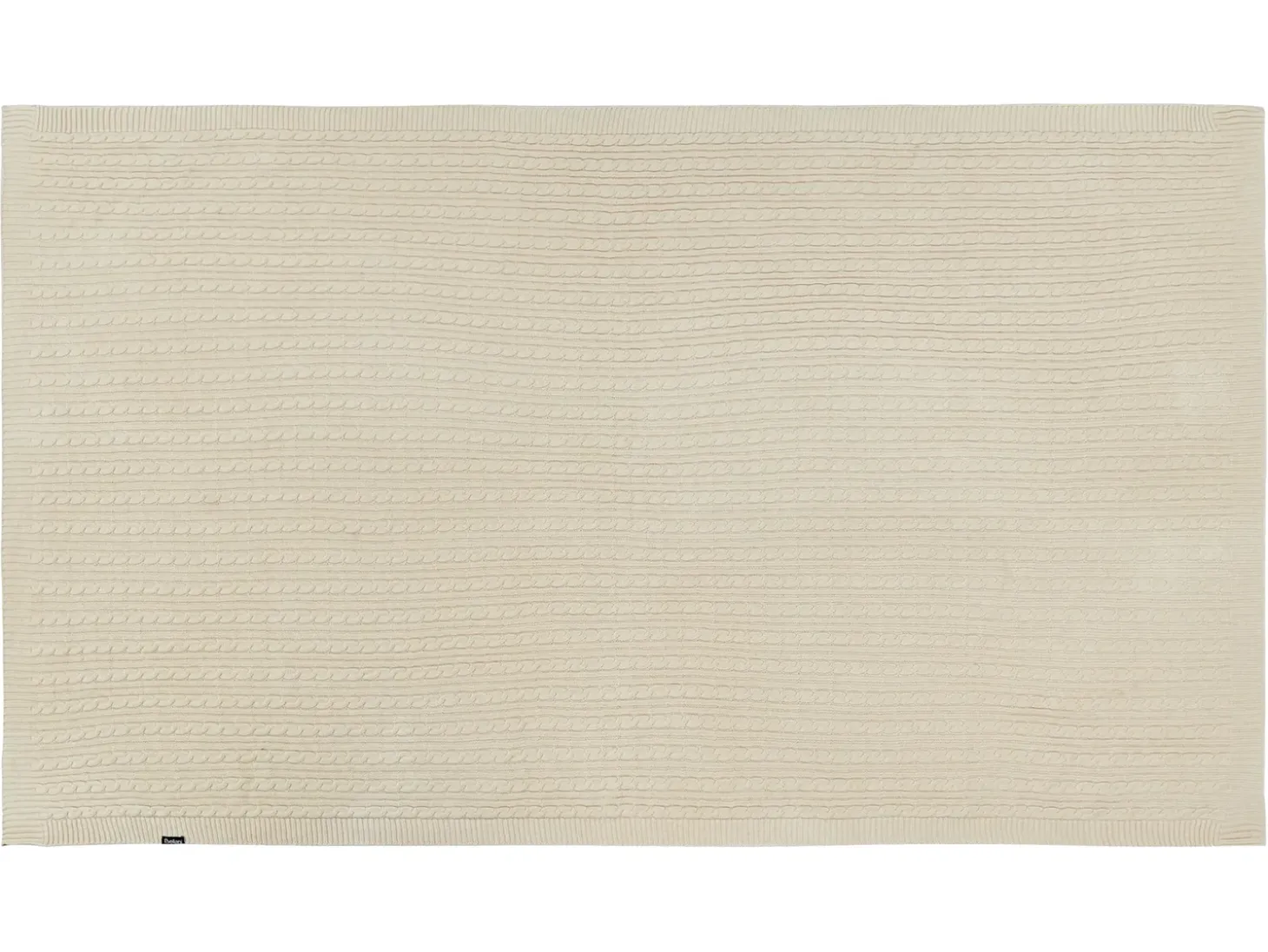 Plaid ANAMUR Bomuld 110 x 180 cm Beige
