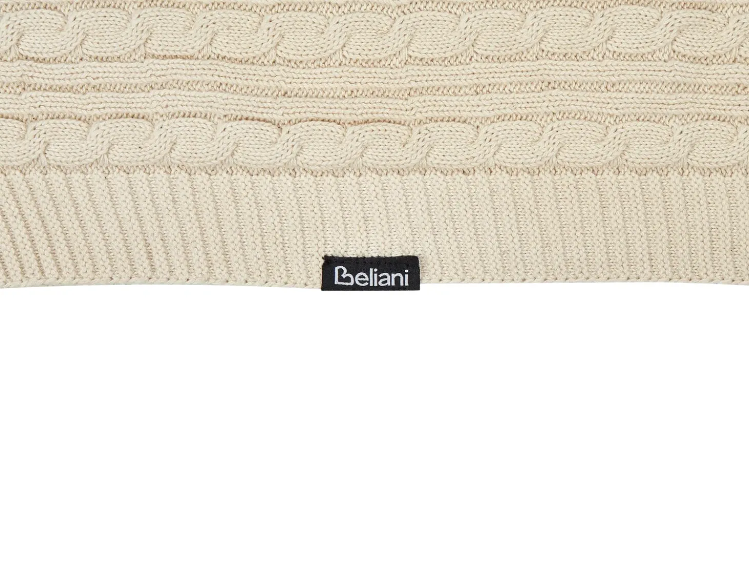 Plaid ANAMUR Bomuld 110 x 180 cm Beige