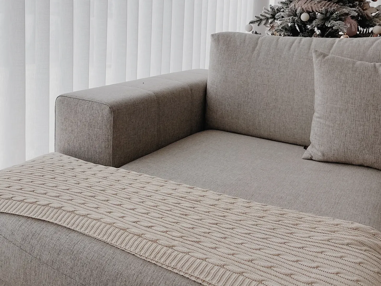 Plaid ANAMUR Bomuld 110 x 180 cm Beige
