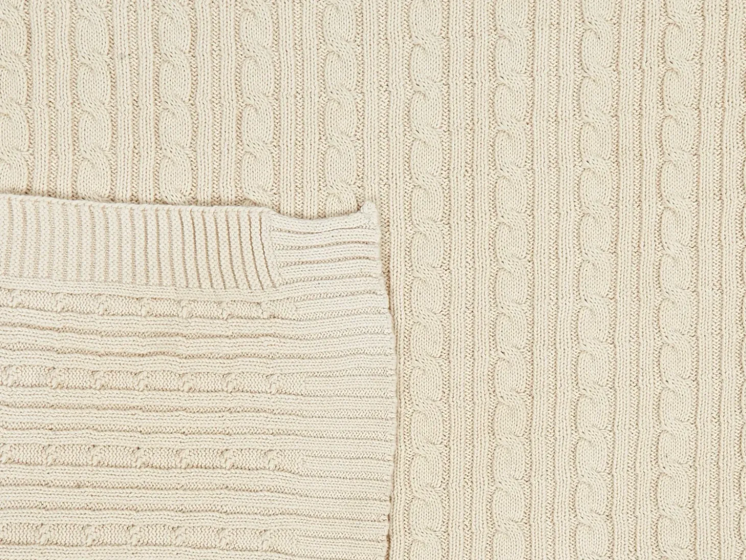Plaid ANAMUR Bomuld 110 x 180 cm Beige
