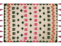 Plaid ANAND Bomuld 130 x 180 cm Multifarvet