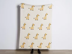 Plaid CHILARI Bomuld 130 x 170 cm Beige