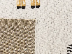 Plaid CHILARI Bomuld 130 x 170 cm Beige