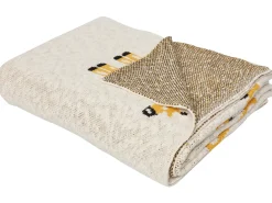 Plaid CHILARI Bomuld 130 x 170 cm Beige